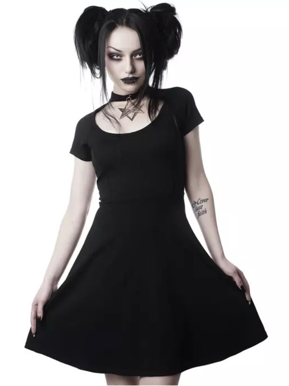 Killstar Sacred Sixx Skater Dress - XS
